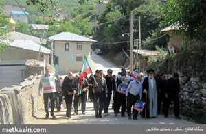راهپیمایی روز جهانی قدس در روستای متکازین/تجلیل از مقام شهدا+تصاویر